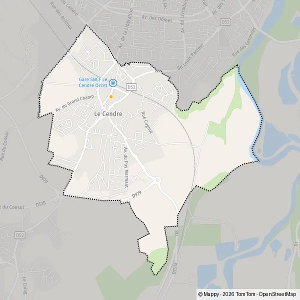 Plan Le Cendre carte de Le Cendre (63670) et infos pratiques
